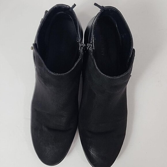 Old Navy Black Round Toe Boots Side Zipper, size 9 - Picture 7 of 8